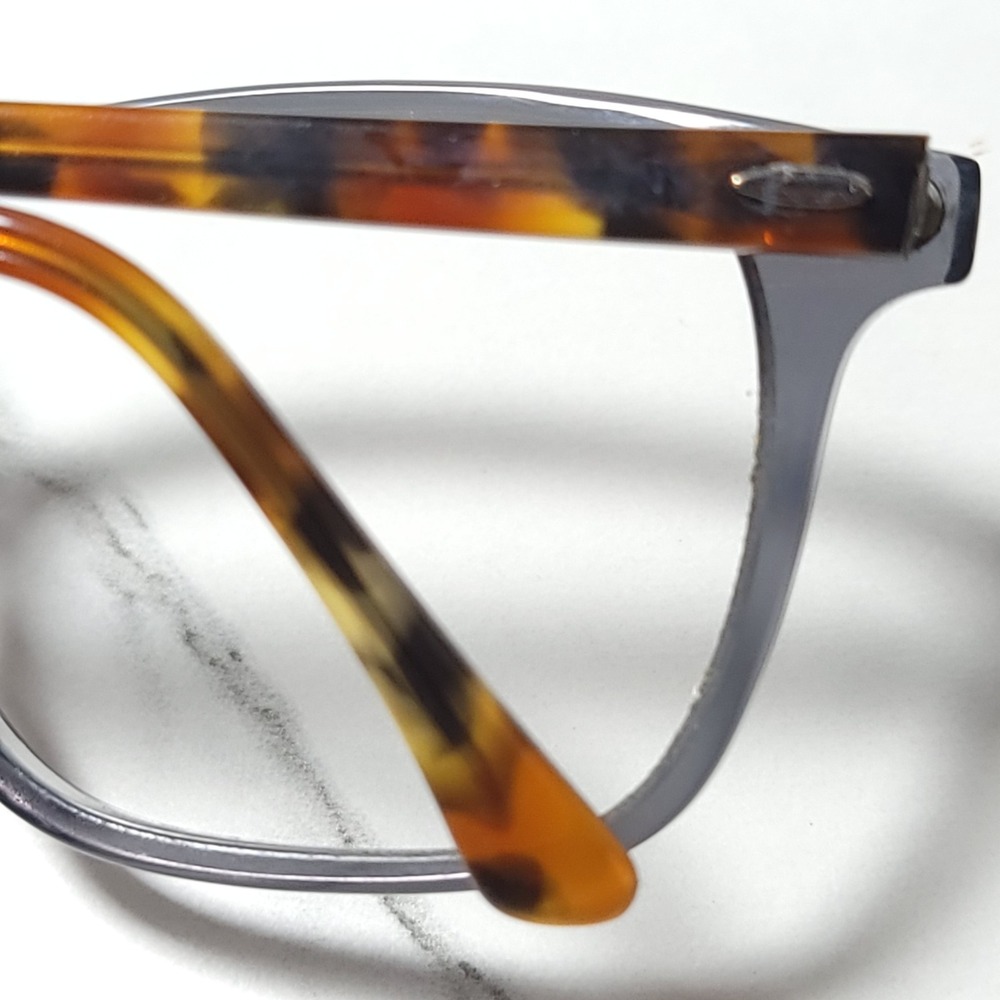 Ray-Ban RB 7119 5629 Grey Tortoise Rectangular Eyeglass Frames 55-17-145 - Picture 9 of 9